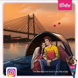 Celebrate your first love with Rollick First love Ice cream. #Made by Bengalis